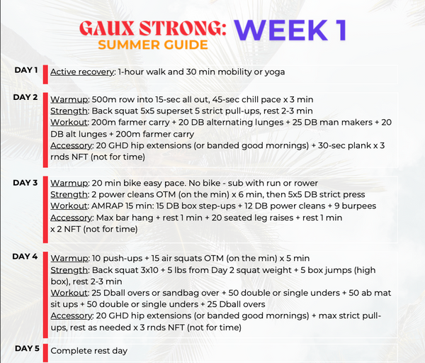 GAUX STRONG: Summer Guide